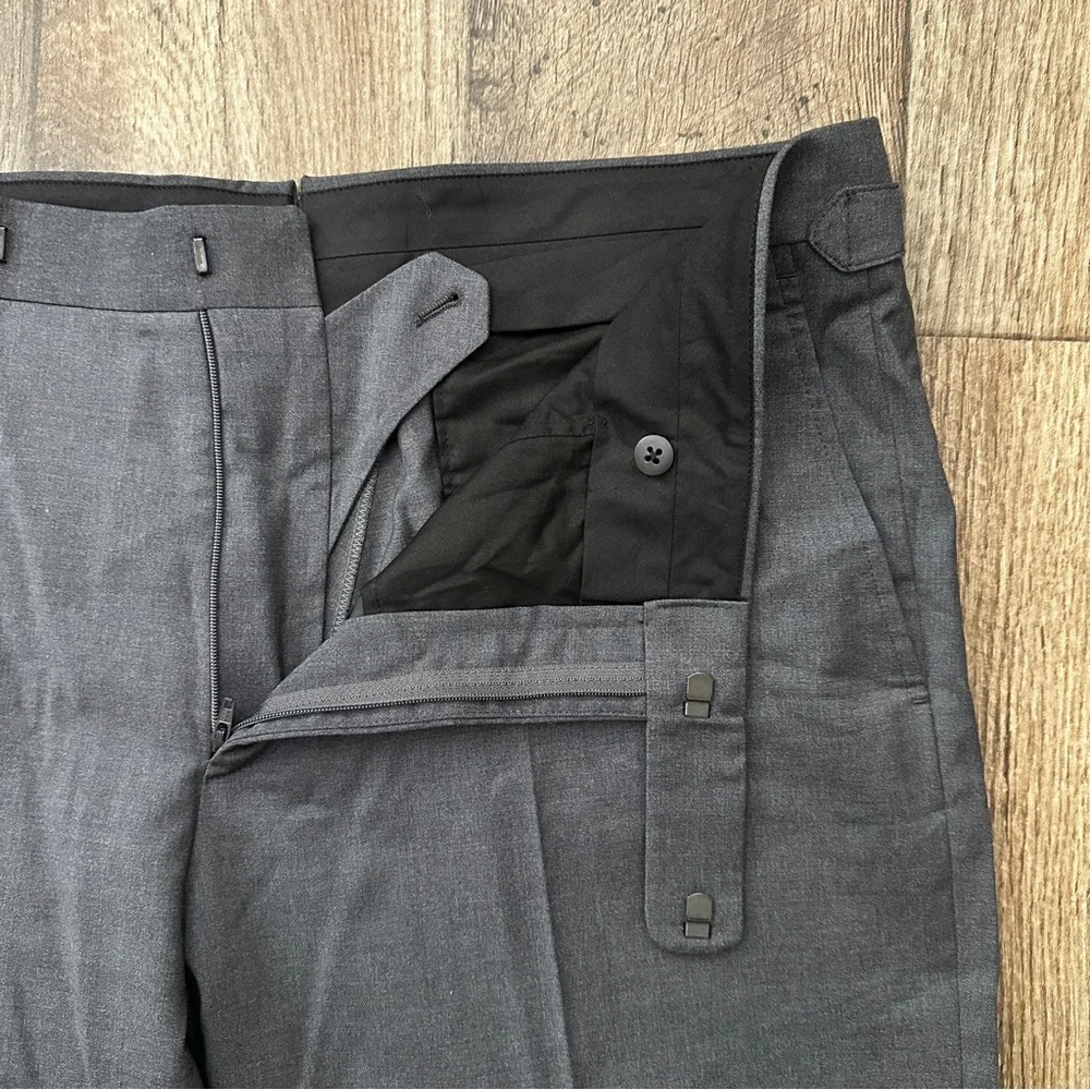 Polo Ralph Lauren 98% Wool Dress Pants Men’s Size 36 Grey *Unhemmed* - Picture 2 of 13